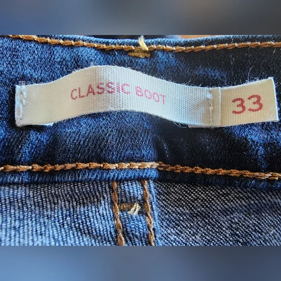 LEVI'S Classic Boot Bootcut Jeans Size 33 33x32 - Picture 5 of 8